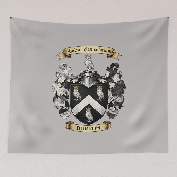 Item preview, The Burton Family Coat of Arms designed and sold by BagTown Clans.