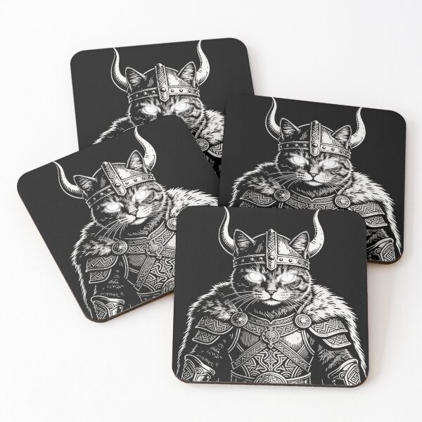 Item preview, Noble Cat Commander – Medieval Armor Engraving designed and sold by CatVibesStudio.