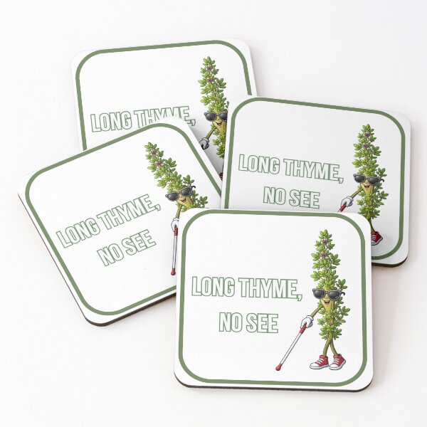 Item preview, Long Thyme No See – Iconic Herb Pun Character designed and sold by Vibe Check Central.