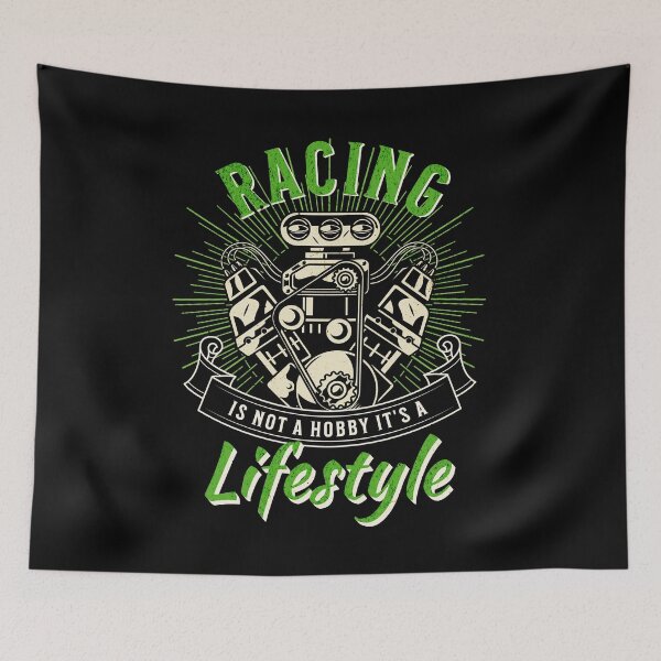 Item preview, Racing Is Not A Hobby It’s A Lifestyle Funny Drag Racing Engine Gearhead designed and sold by CarantinedChaos.