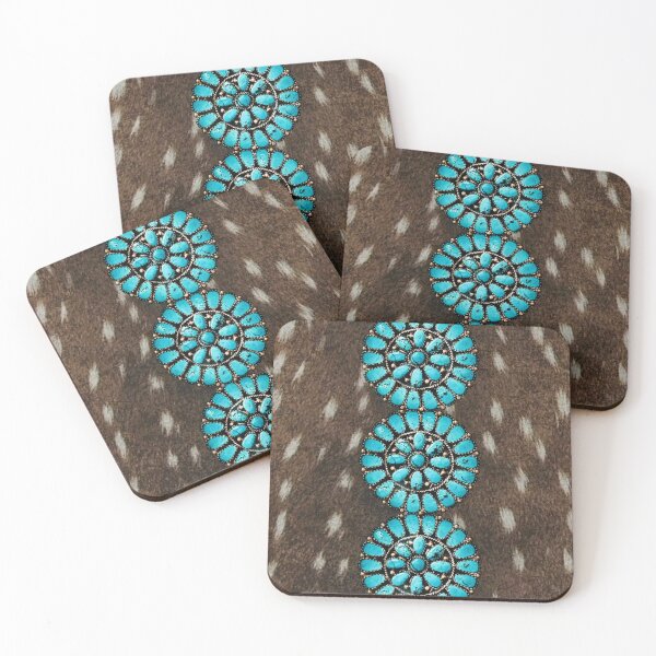 Item preview, Turquoise and Fawn  designed and sold by Gunners Inspirations.