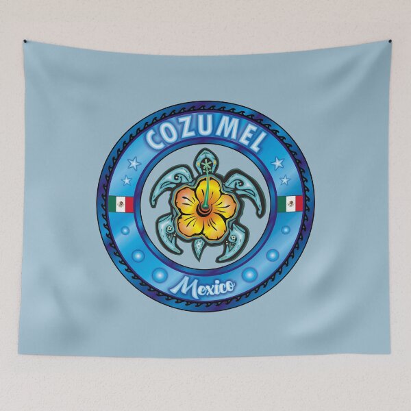 Item preview, Cozumel Mexico sea turtle hibiscus designed and sold by studioss76.