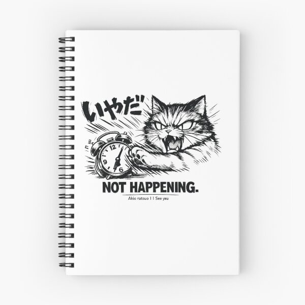 Item preview, Grumpy Cat Smashing Alarm Clock - Not a Morning Person designed and sold by akiotatsuo.