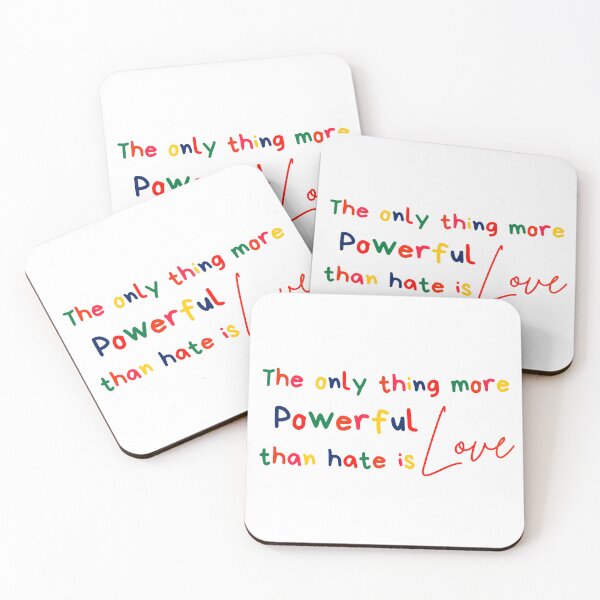 Item preview, The only thing more powerful than hate is love designed and sold by DedsStudio.