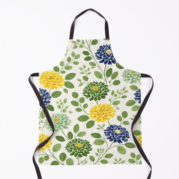 Item preview, Chrysanthemum With Fresh Eucalyptus on White Pattern designed and sold by scicilysimonee.