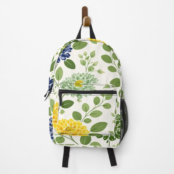 Item preview, Chrysanthemum With Fresh Eucalyptus on White Pattern designed and sold by scicilysimonee.