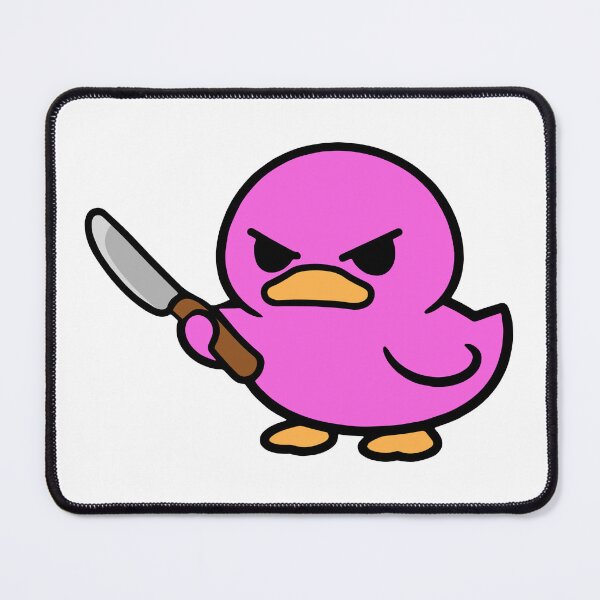 Item preview, Duck Mignon with a Butter Knife designed and sold by Panneaux et signalisations - NPOITEVIN.