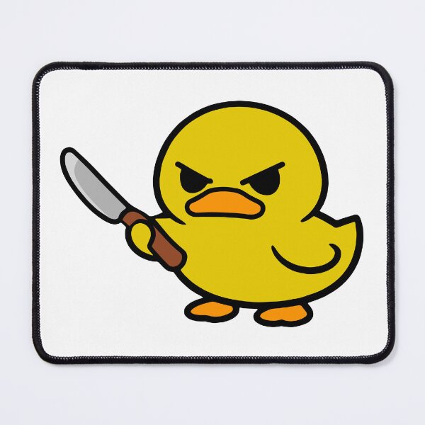 Item preview, Duck Mignon with a Butter Knife designed and sold by Panneaux et signalisations - NPOITEVIN.