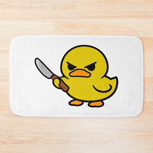 Item preview, Duck Mignon with a Butter Knife designed and sold by Panneaux et signalisations - NPOITEVIN.