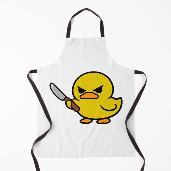Item preview, Duck Mignon with a Butter Knife designed and sold by Panneaux et signalisations - NPOITEVIN.