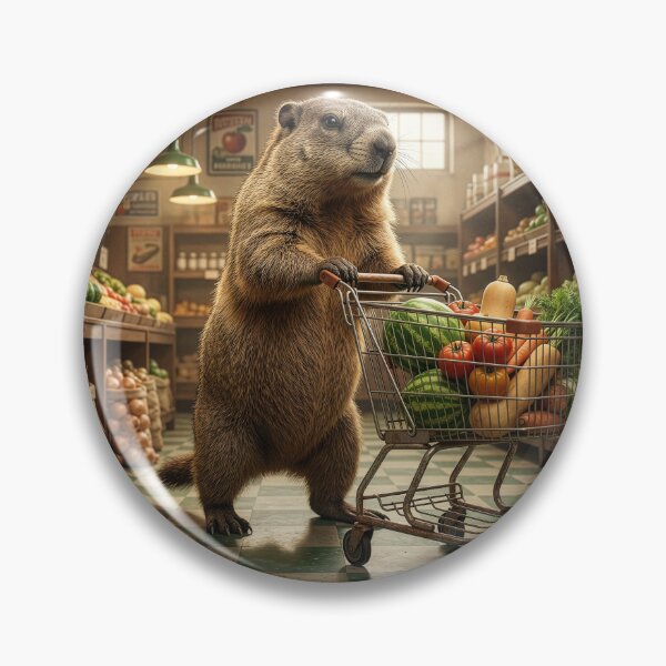 Item preview, Groundhog Goes Grocery Shopping designed and sold by Tridentulus.