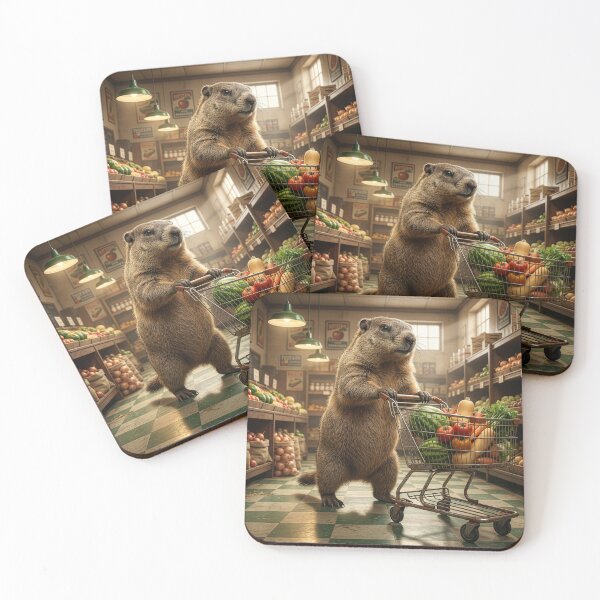 Item preview, Groundhog Goes Grocery Shopping designed and sold by Tridentulus.
