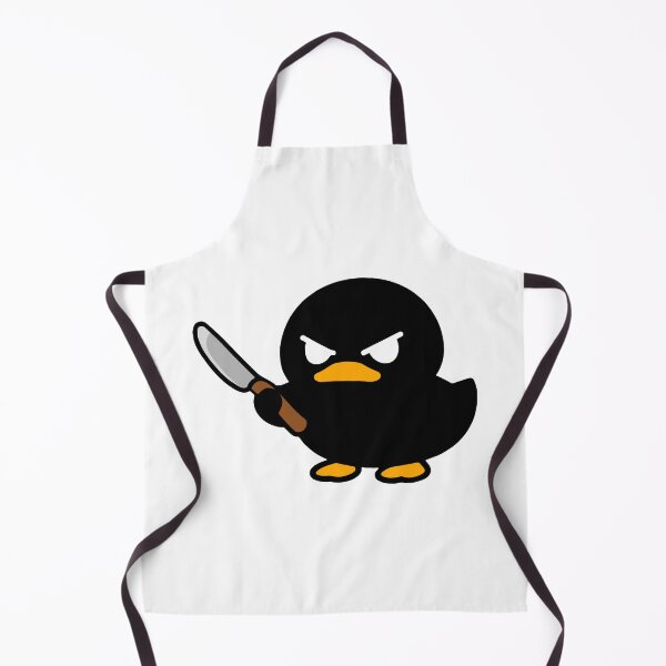 Item preview, Duck Mignon with a Butter Knife designed and sold by Panneaux et signalisations - NPOITEVIN.