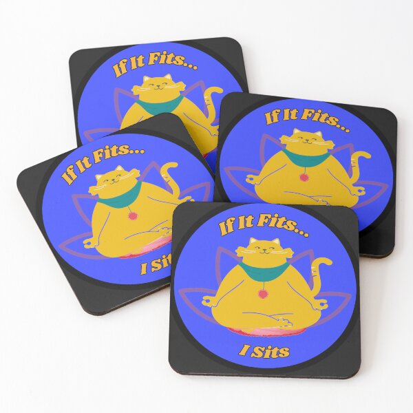 Item preview, If It Fits, I Sits - Yoga Cat designed and sold by Feliciano3.