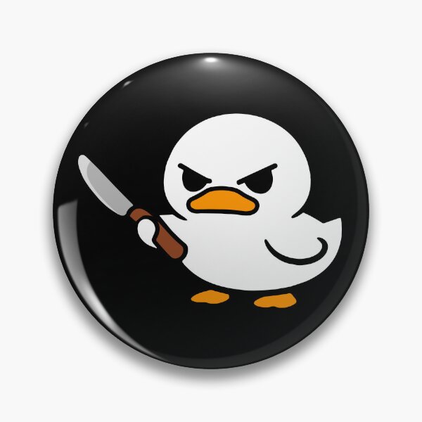 Item preview, Duck Mignon with a Butter Knife designed and sold by Panneaux et signalisations - NPOITEVIN.