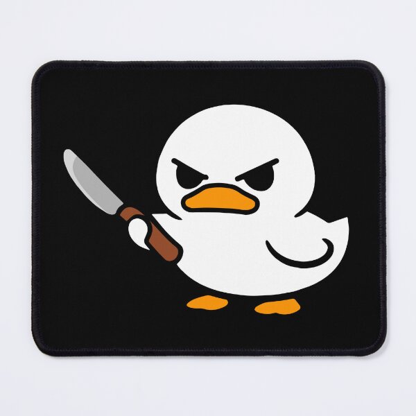 Item preview, Duck Mignon with a Butter Knife designed and sold by Panneaux et signalisations - NPOITEVIN.