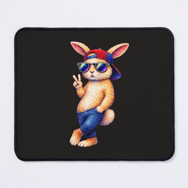 Item preview, Cool Street Bunny Peace Sign – Urban Hip Hop Rabbit Graphic designed and sold by JerdbordinShop.