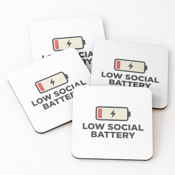Item preview, Low Social Battery designed and sold by Gen X Gang.