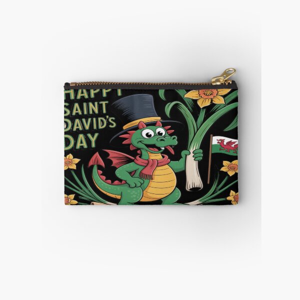 Item preview, Happy St David's Day Cute Welsh Dragon | Leek & Flag designed and sold by Midnight Veil Designs.