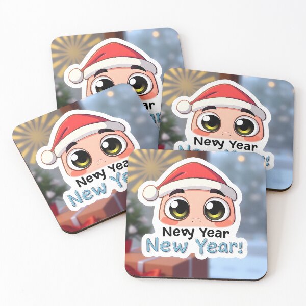 Item preview, Cheerful New Year Balloons Sticker   designed and sold by Teewave-Ashish.
