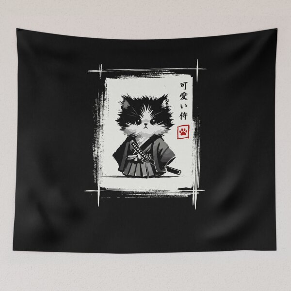 Item preview, Samurai Cat Japanese designed and sold by Mirandalab.