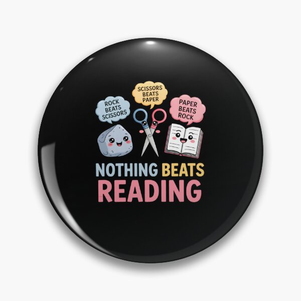 Item preview, Rock Paper Scissors Nothing Beats Reading Funny Book Lover designed and sold by Mirandalab.