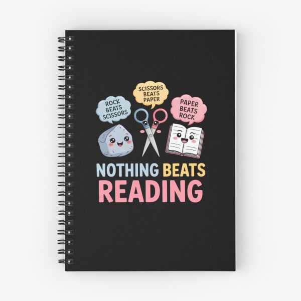 Item preview, Rock Paper Scissors Nothing Beats Reading Funny Book Lover designed and sold by Mirandalab.