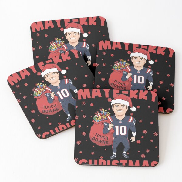 Item preview,  Drake Maye Santa Claus Christmas Touch Downs New England Patriots designed and sold by ZWINGO.