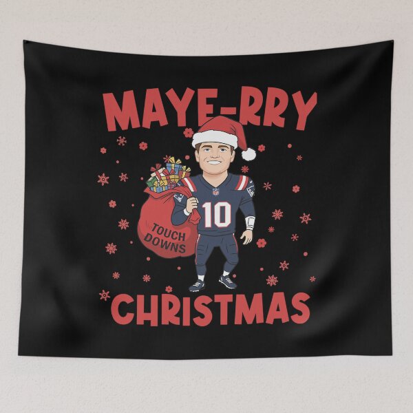 Item preview,  Drake Maye Santa Claus Christmas Touch Downs New England Patriots designed and sold by ZWINGO.