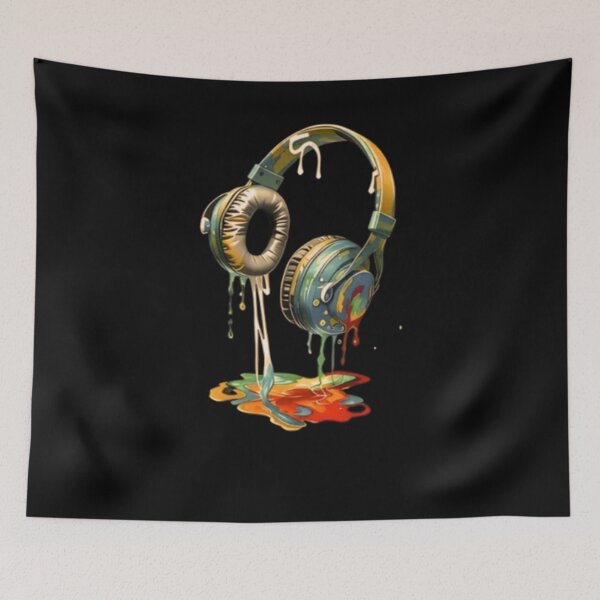 Item preview, Retro Drip Vibrant Headphones designed and sold by Mirandalab.