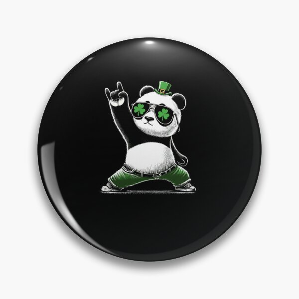 Item preview, Panda Rocks St Patty's Shamrock designed and sold by Mirandalab.