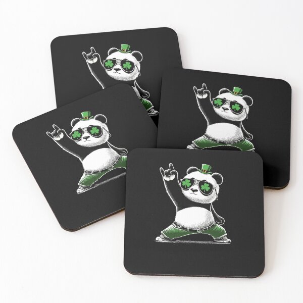 Item preview, Panda Rocks St Patty's Shamrock designed and sold by Mirandalab.