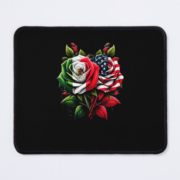 Item preview, Mexican Flag American Flag Rose Flower designed and sold by Mirandalab.