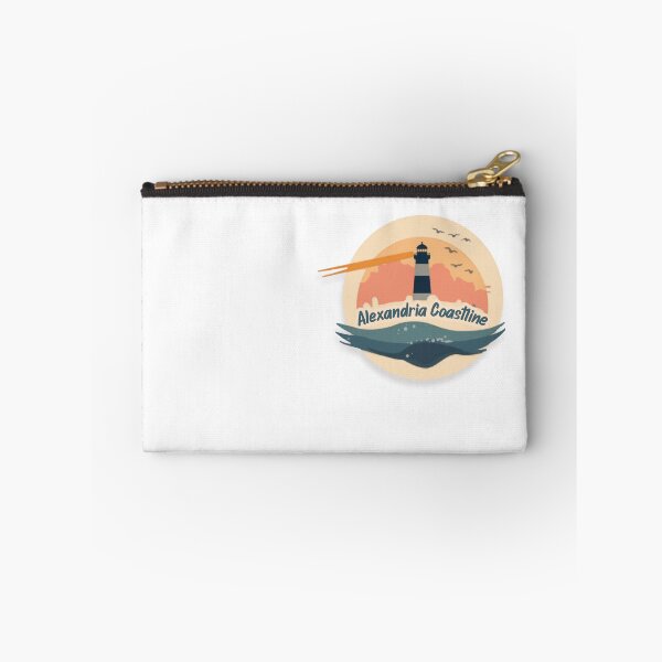 Item preview, Alexandria Egypt lighthouse sunset-costal waves design  designed and sold by Ayagamea.