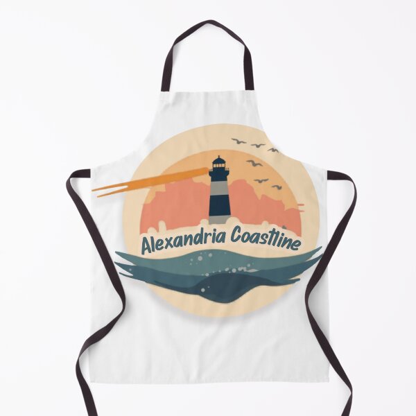 Item preview, Alexandria Egypt lighthouse sunset-costal waves design designed and sold by Ayagamea.