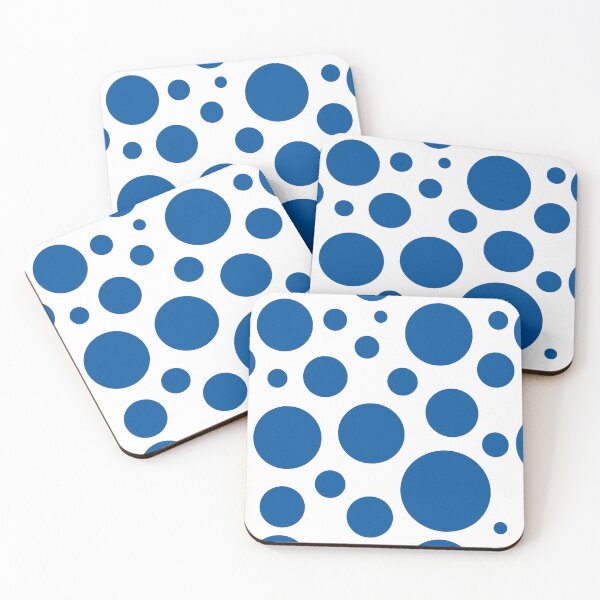 Item preview, Minimalist: Blue Circles on White designed and sold by BreisaBurman.