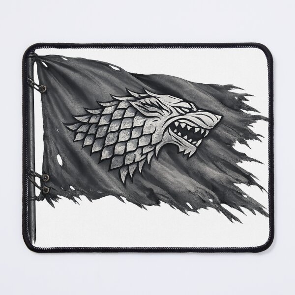 Item preview, Dire Wolf Sigil Waving Banner – Dark Fantasy Wolf Crest Design designed and sold by GarnerSupplyCo.