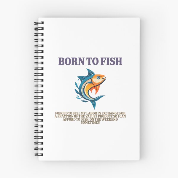 Item preview, Born To Fish – Dark Humor Anti Work Fishing Design designed and sold by XTC-prod.