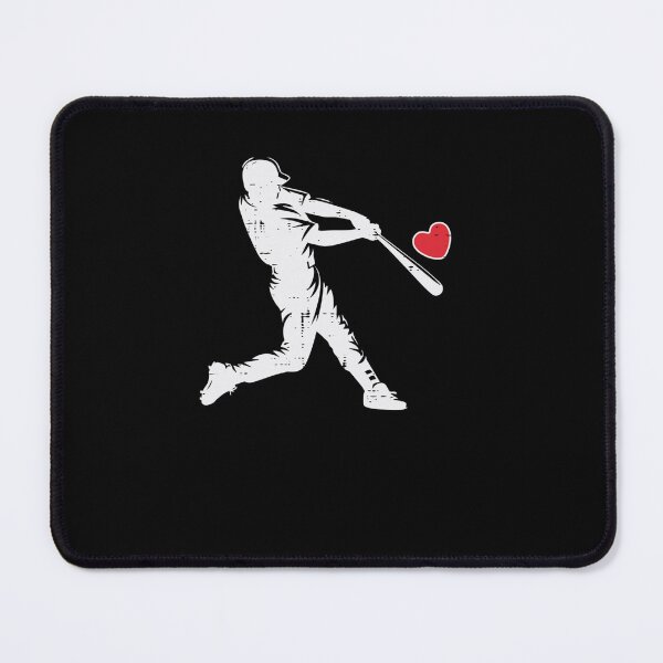 Item preview, Valentine's Day Baseball Batter Silhouette Heart designed and sold by Mirandalab.
