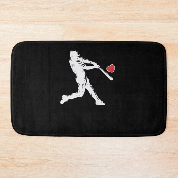 Item preview, Valentine's Day Baseball Batter Silhouette Heart designed and sold by Mirandalab.