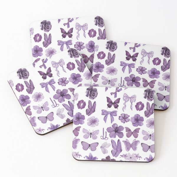 Item preview, Aesthetic Purple Coquette Butterfly and Floral Sticker Pack designed and sold by Camistudios.