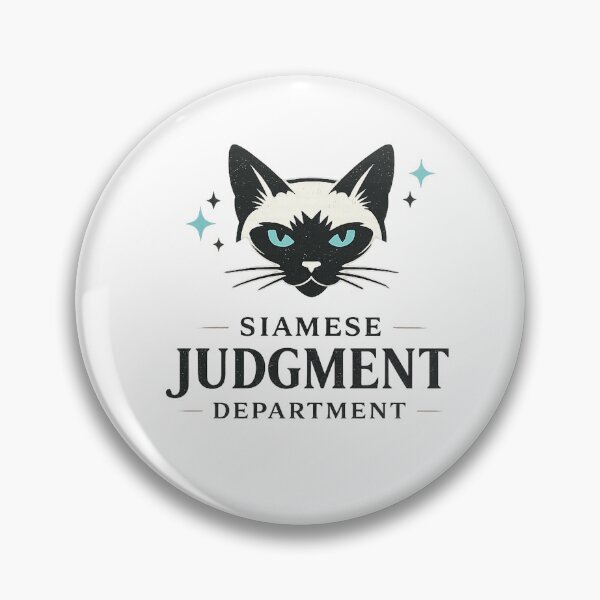 Item preview, Siamese Cat Jugment face designed and sold by edman765.