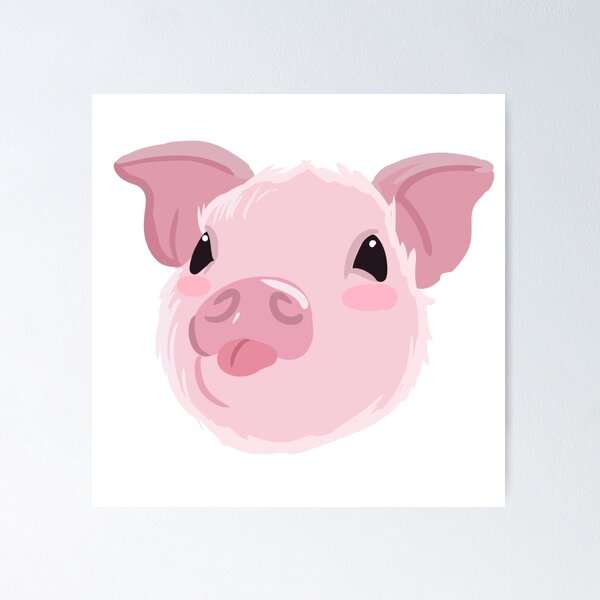 Item preview, Pink Piggy designed and sold by BuzzBunnyArt.