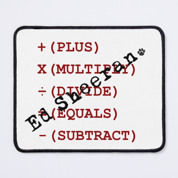Item preview, Ed Sheeran Australia Tour 2026 – Graphic Guitar & Mathematics Symbols Merch designed and sold by Dimu Co..