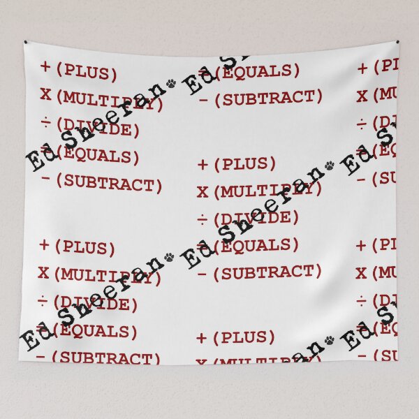 Item preview, Ed Sheeran Australia Tour 2026 – Graphic Guitar & Mathematics Symbols Merch designed and sold by Dimu Co..