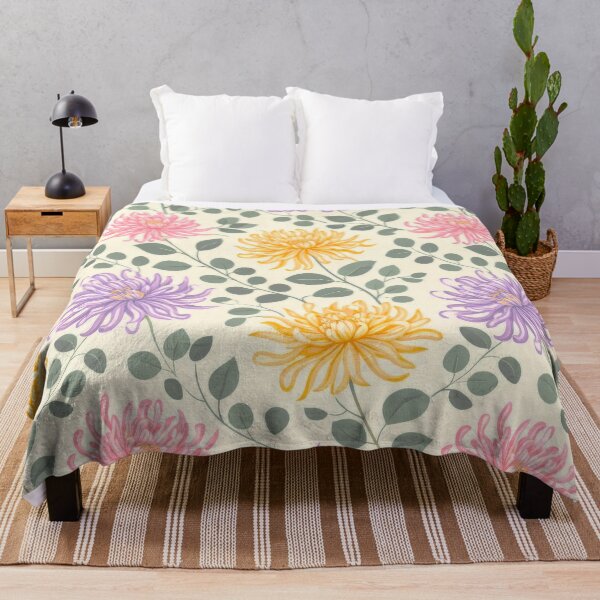 Item preview, Spider Mums Chrysanthemum and Eucalyptus designed and sold by scicilysimonee.
