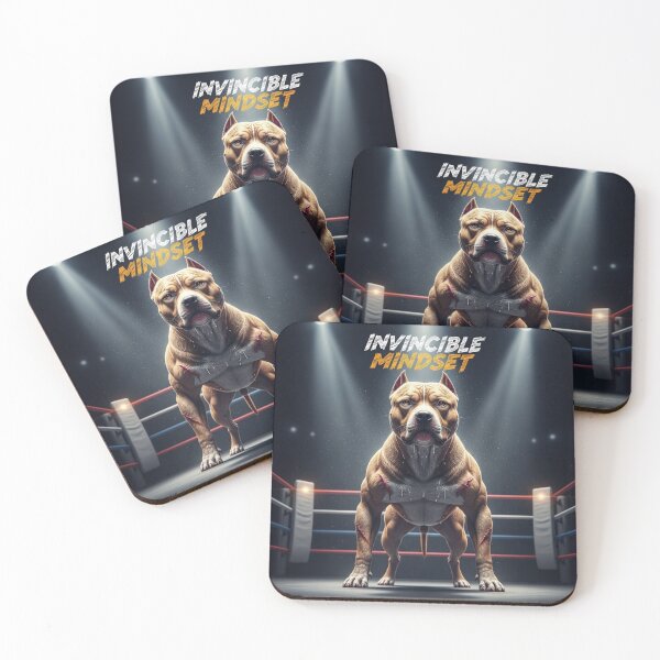 Item preview, Invincible Mindset Pitbull designed and sold by PetJoyPrintsCO.