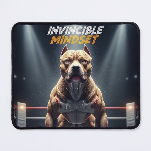 Item preview, Invincible Mindset Pitbull designed and sold by PetJoyPrintsCO.