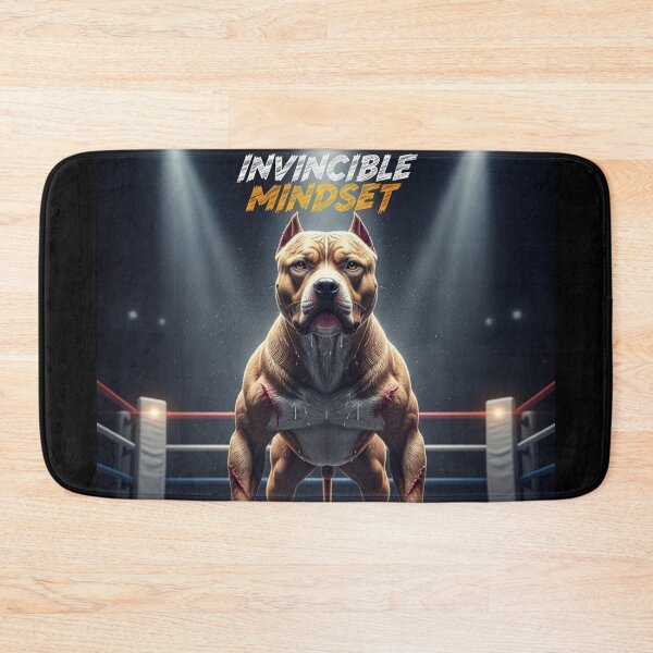 Item preview, Invincible Mindset Pitbull designed and sold by PetJoyPrintsCO.