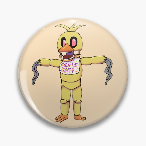 Artikelvorschau, Wither Chica - FNAF 2 Chibi entworfen und verkauft von Thynee's Merch shop.